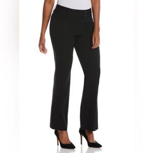 Rafaella Tapered Boot Dress Pants Womens Size 14 Black Classic Business Staple